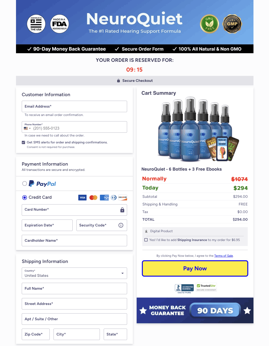 neuroprime-checkout-page